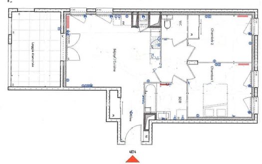 69008 LYON PLACE BELLEVILLE APPARTEMENT T3 59m2 + GARAGE